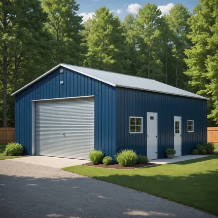 Гараж из профнастила: особенности, виды и применение